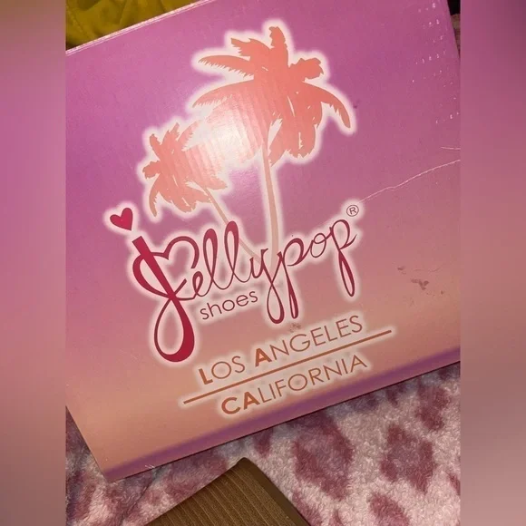 Jellypop Jelly Pop Open Toe Block Heel Sandal leather canvas shannen NEW - Picture 16 of 16